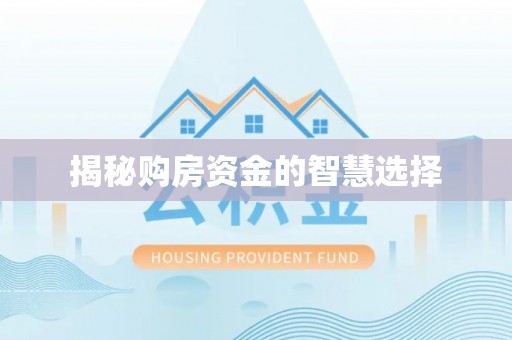 三都揭秘购房资金的智慧选择