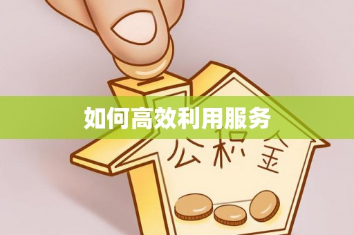 三都如何高效利用服务